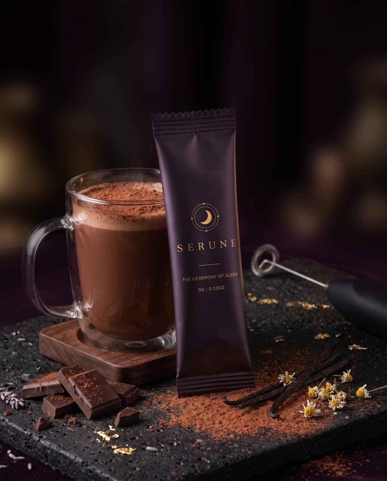 Serune — a warm cacao ceremony at 9pm